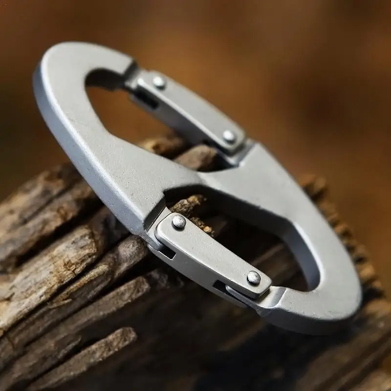 

8 Shape Carabiner Outdoor Camping Multi Tool Mountaineering Climbing Buckle Steel Small Carabiner Clips Tactical Survival Gear
