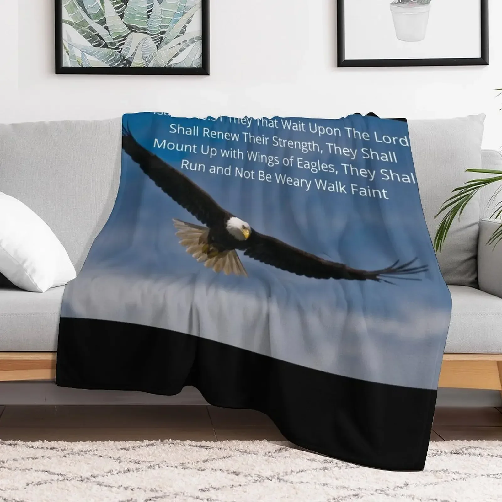 Плюшевое одеяло Isaiah 40 vs 31 On Eagles Wings