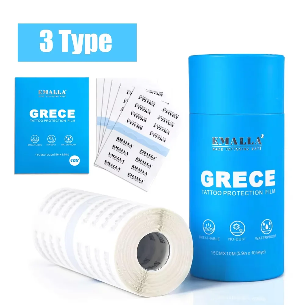 EMALLA GRECE Премиальная защитная пленка для татуировок полиуретановая лента