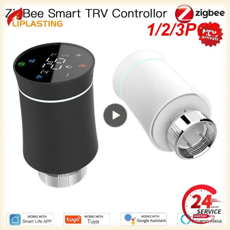 

Программируемый умный термостат Zigbee3.0 Trv, 1/2/3 шт., регулятор температуры, беспроводной пульт дистанционного управления, голосовое управление