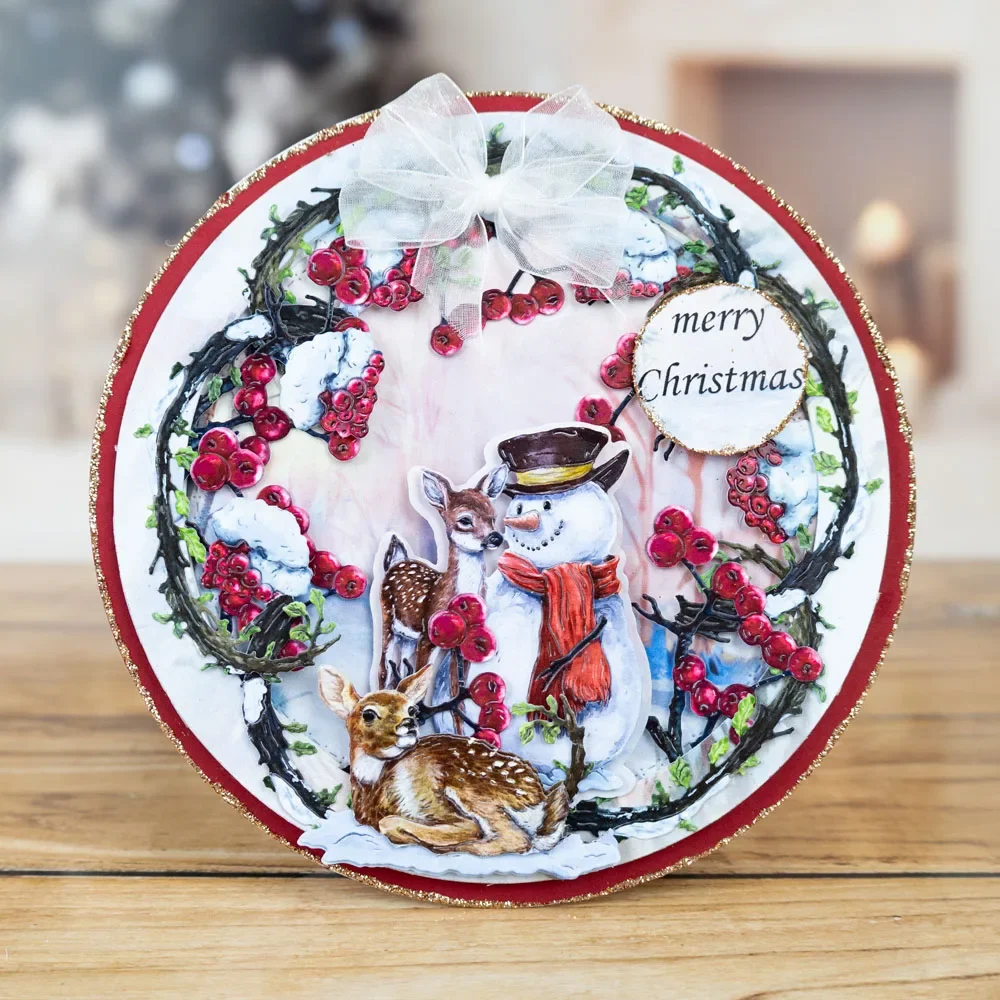 Woodland Winterberries Frostbite Sparkleberry трафареты для скрапбукинга