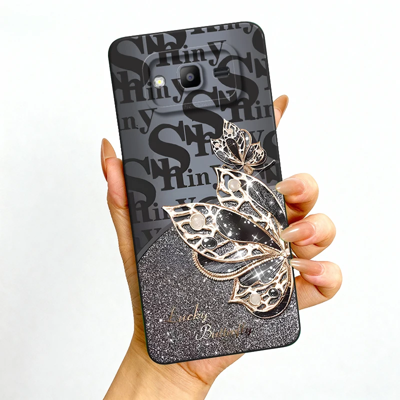 Чехол для Samsung Galaxy J2 Prime J2ACE J4 Plus J3 J5 J7 Pro 2017 On7 2016 Prime, мягкая задняя крышка из ТПУ, ювелирные изделия, чехол для телефона с бабочкой (art.: 3920d2d06ee35) - 3920d2d06ee35