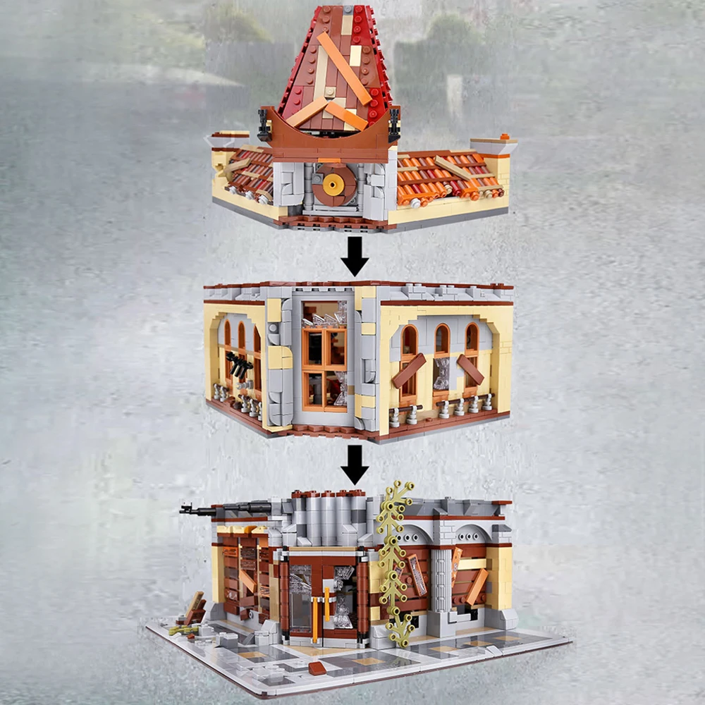 K127 креативный эксперт Moc разрушение дворец кинотеатр последний из США уличный