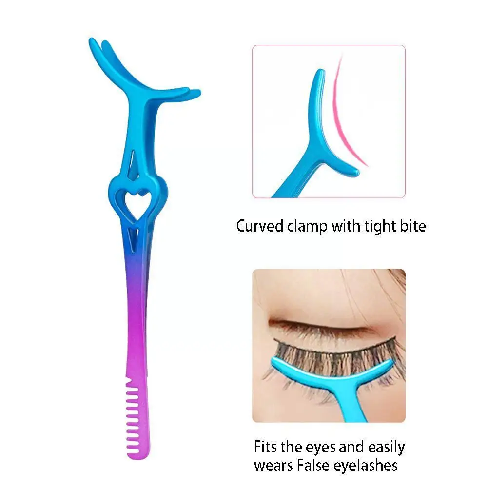 

1Pcs Stainless Steel False Eyelashes Clip Black Gold Eyelash Tweezers Tool Extension Eyelashes Applicator Fake Makeup Assis A6R0