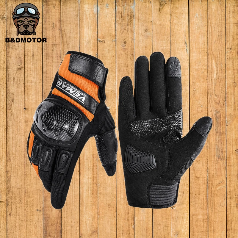 

Full Finger Summer Motorcycle gloves Motorcyclist Touchscreen Multicolor Breathable Glove for Men and Women Gift