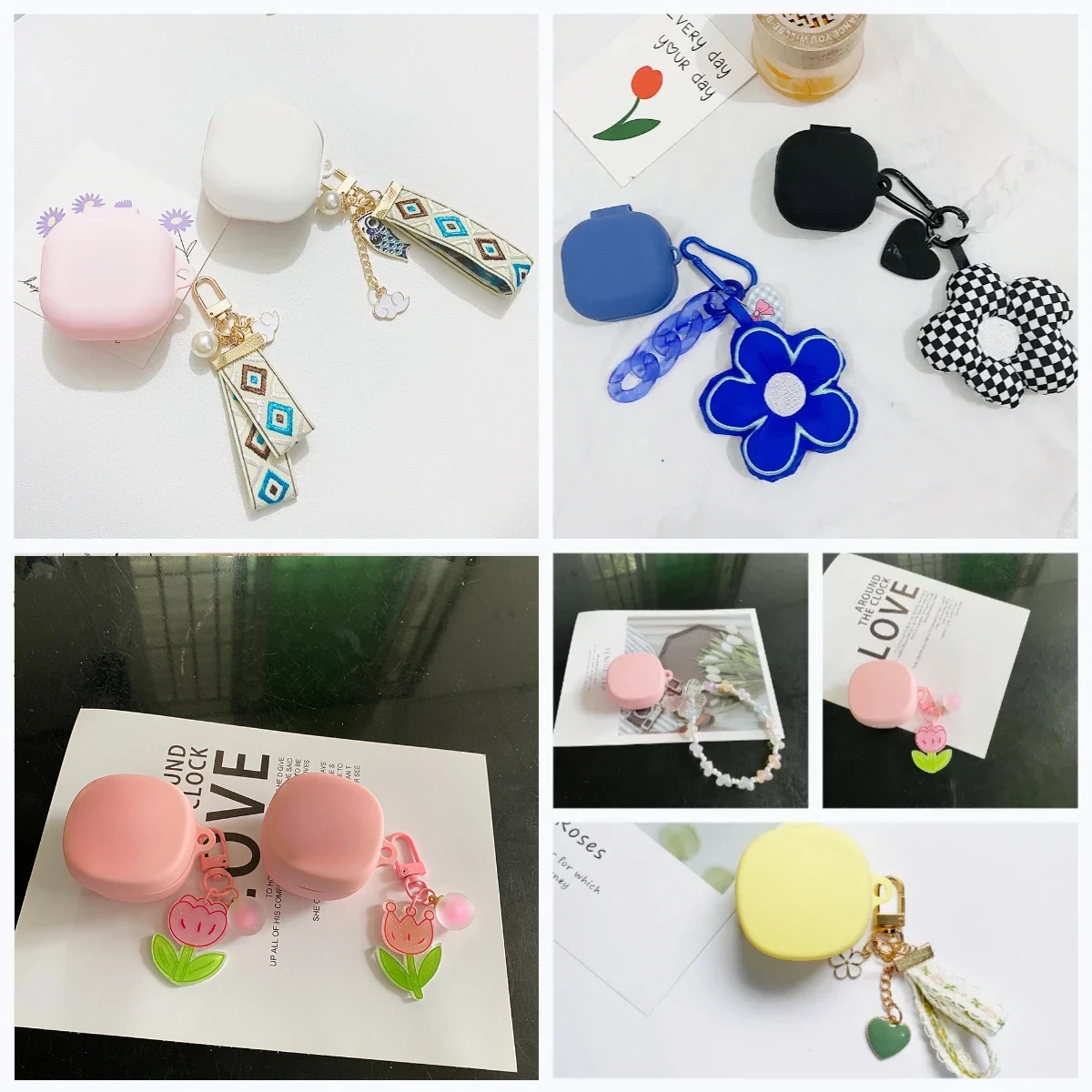 Чехол для JBL LIVE PRO + Live Pro2 модный силиконовый чехол с подвеской в виде цветка/милый