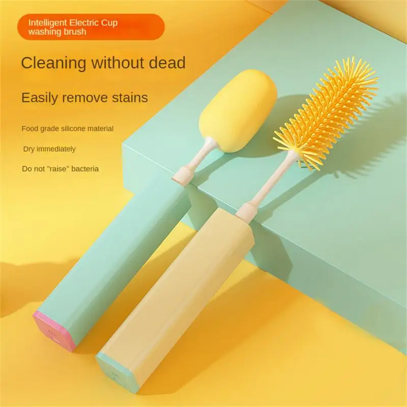 

Labor Saving Bottle Cleaning Brush Kitchen Accessories Sponge Brush Convenient Wash Cup Brush Food Grade Soft Rubber Material