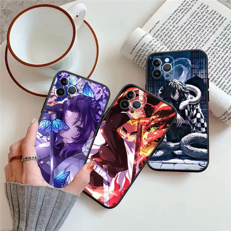 Новый высококачественный чехол для мобильных телефонов Demon Slayer Hashira iPhone 16 15 14 13 12
