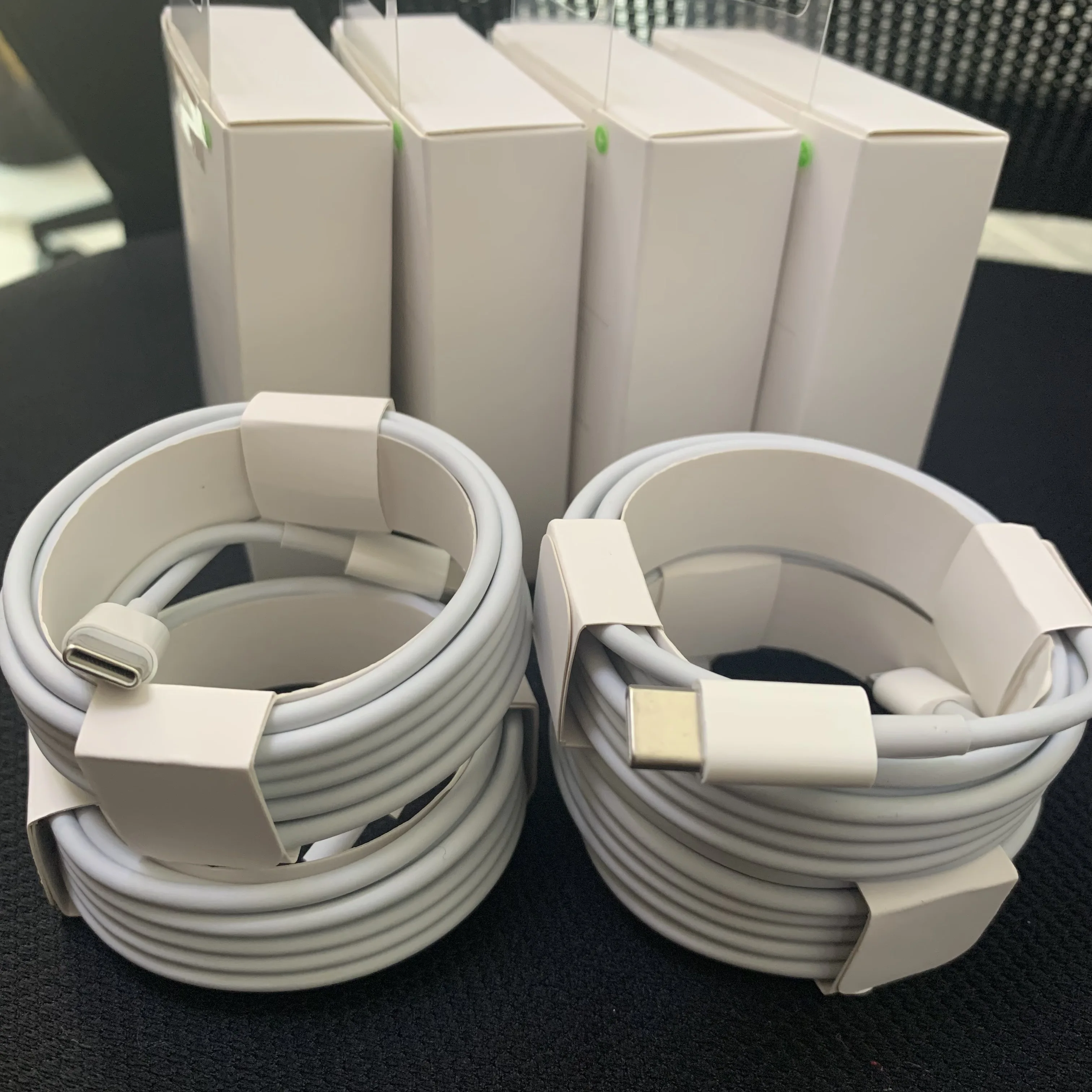 

10 шт. коробка PD кабель для быстрой зарядки USB C 1 м 2 м для iPhone кабель 13 13Pro 12 11 Pro Max XS для Type C 20 Вт адаптер питания ЕС/США
