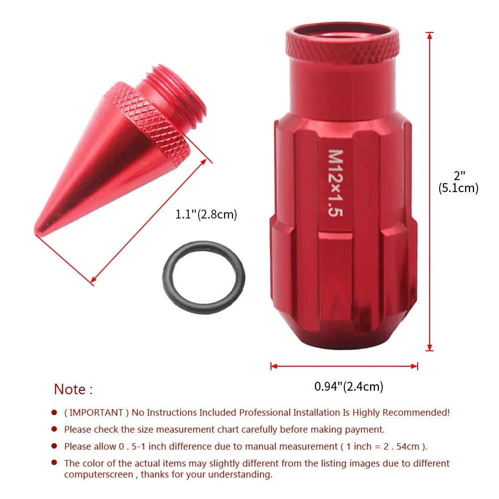 20 шт. гайка с проушиной гоночного колеса алюминиевые удлиненные гайки тюнера 79 мм