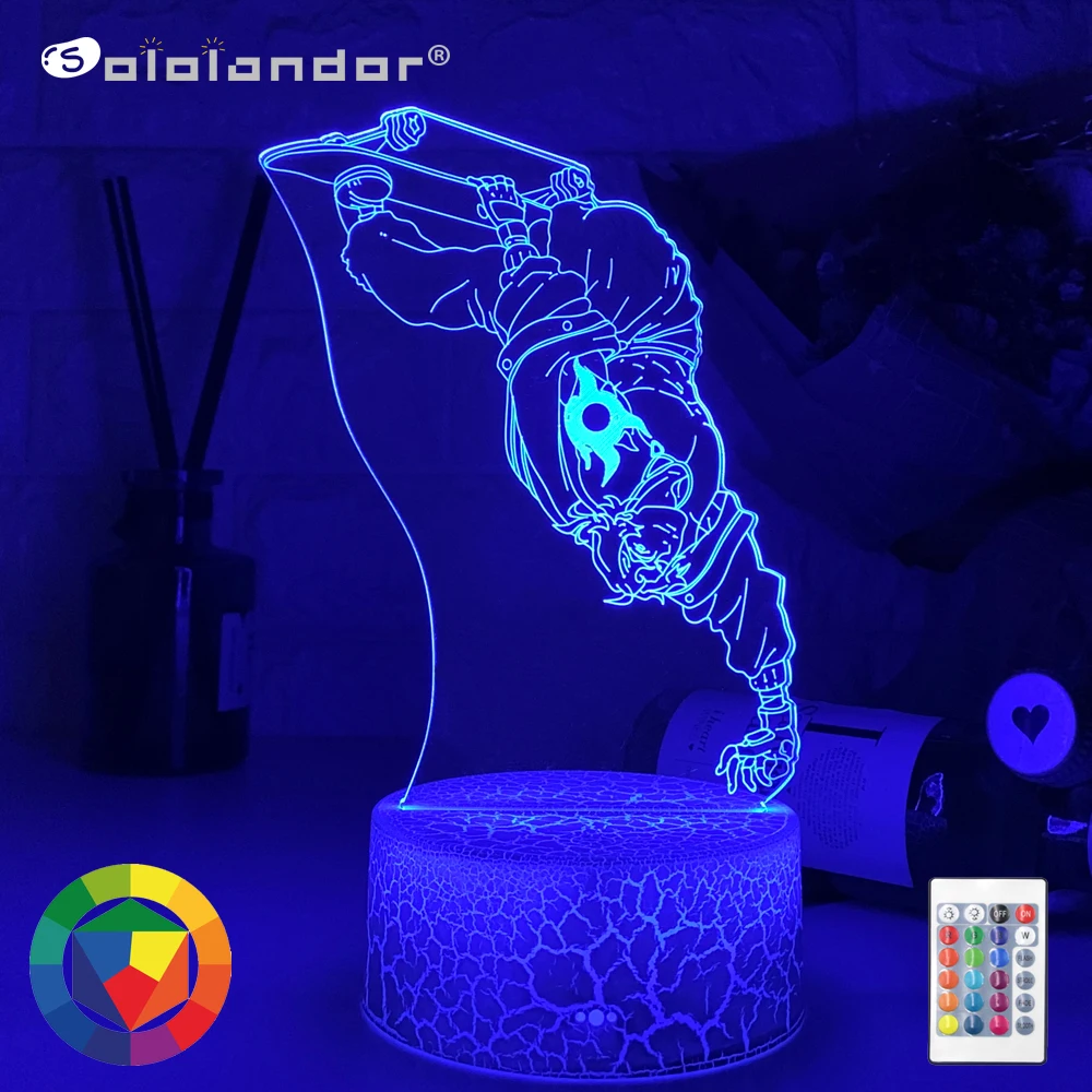 

3d Led Night Lamp Anime SK8 The Infinity Joe for Bedroom Decor Nightlight Kid Brithday Gift Night Light Manga SK8 The Infinity
