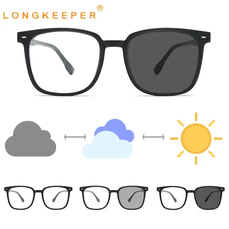 

Long Keeper Clear Lens Computer Anti Blue Light Blocking Radiation Glasses Anti Blue Rays Photochromic Sunglasses Women Eyewear