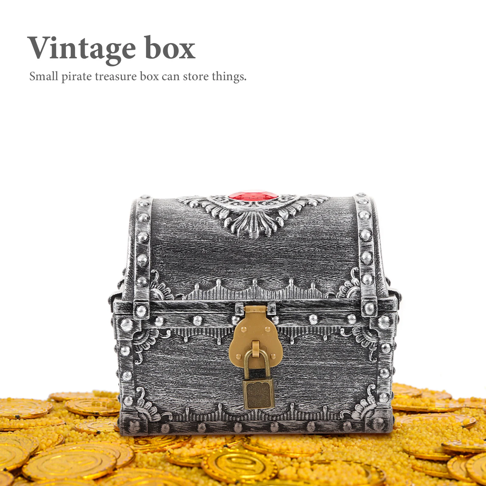 Пиратская коробка для охоты за сокровищами детская ретро-хранение креативный