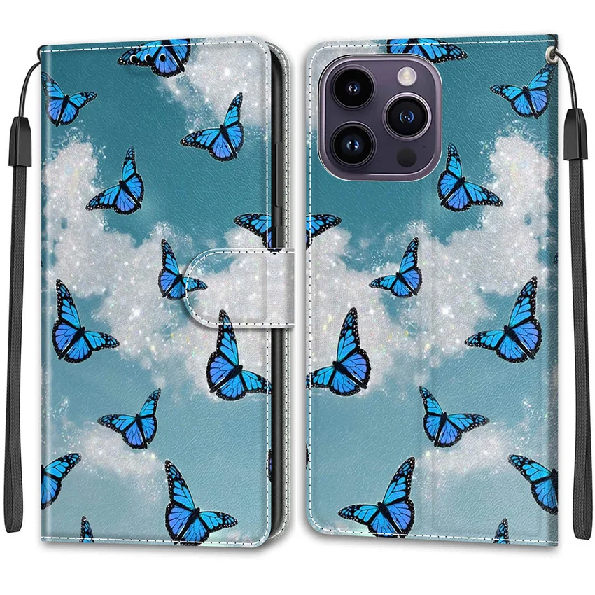 Кожаный чехол-книжка с 3D тиснением для Motorola G14 G54 G84 Moto Power G53Y G53J G13 G23 G 14 84 53 G32 E13 E20 E30