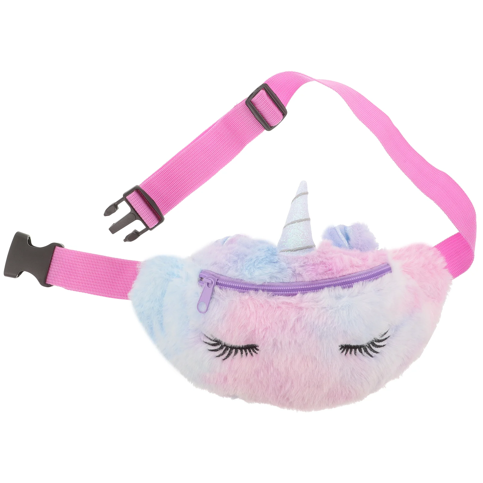 Поясная сумка с единорогом для девочек поясная игрушки детская тканая меховая