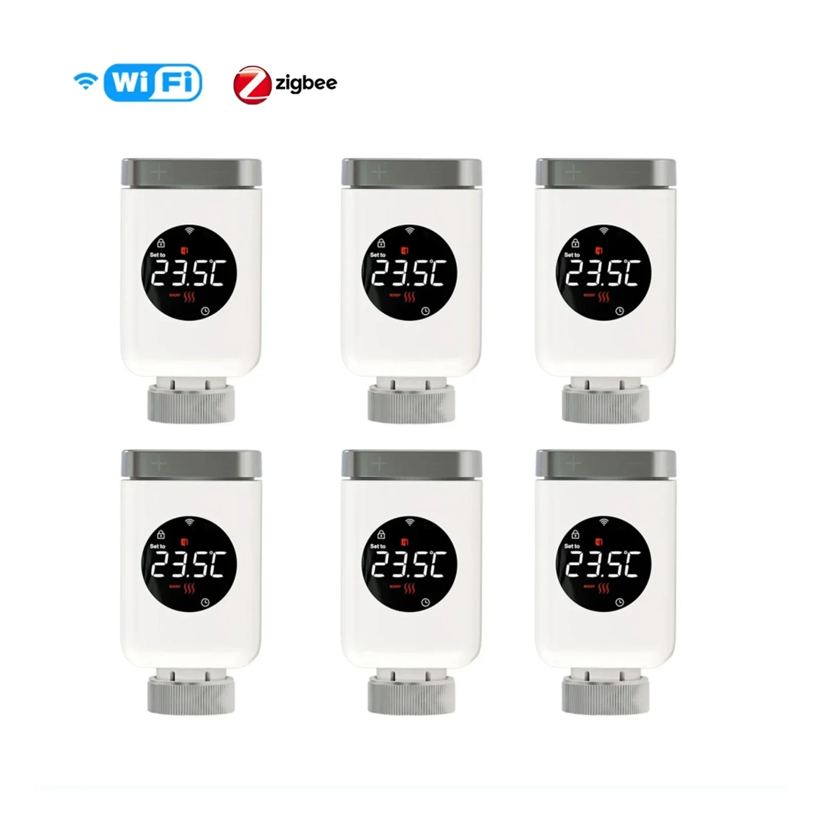 

MOES Smart Wi-Fi/Zigbee термостатический клапан радиатора