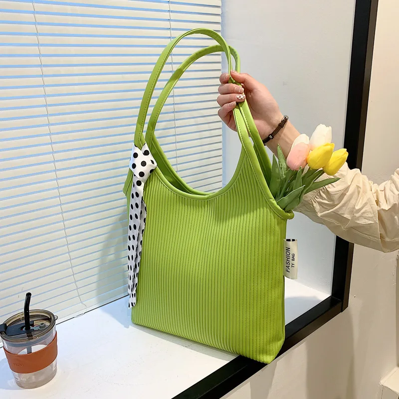 

Women's Bag Brand Pu 2022 New Fashion Versatile Korean Sweet Cool Spicy Girl Style Single Shoulder Bag Wrinkled Armpit Bag