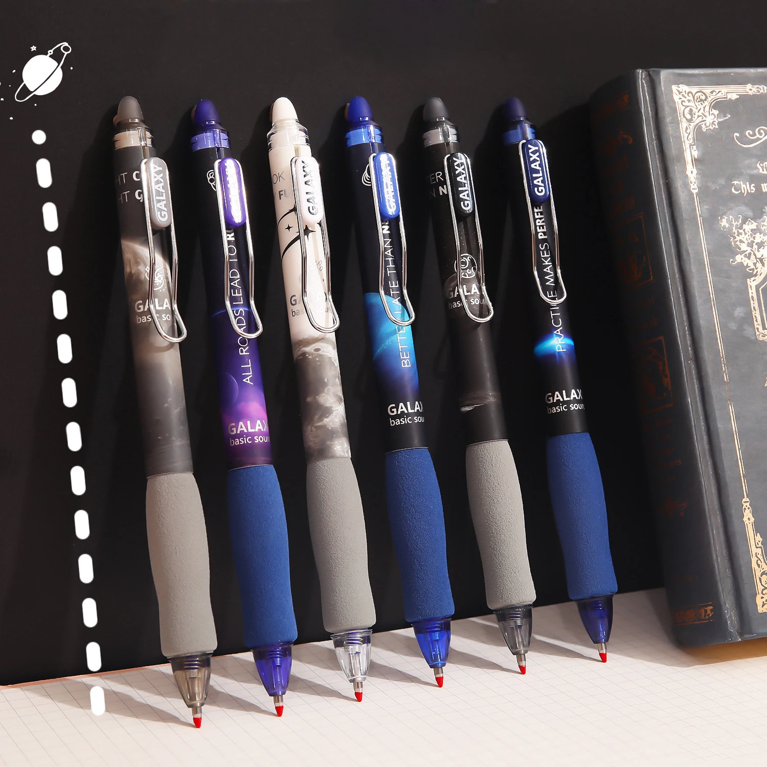 

Набор гелевых ручек с черными чернилами, 6 шт., 0,5 мм