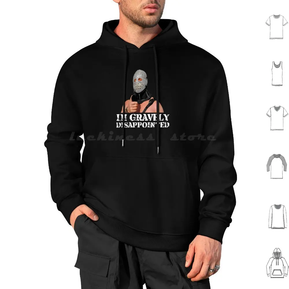 Фото Road W optimríór 2 Lord Humungus I'm Gravely Disappointed Movie Fan Tee Подарочная черная толстовка с капюшоном из хлопка с длинным рукавом Road Wiljríór №1