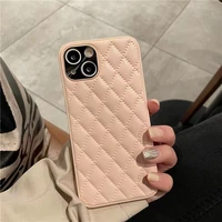 pink diamond check 13promax fashion case for iphone13pro 11 12promax soft case x xr xsmax se 2020 7 8 plus leather 13 phone case