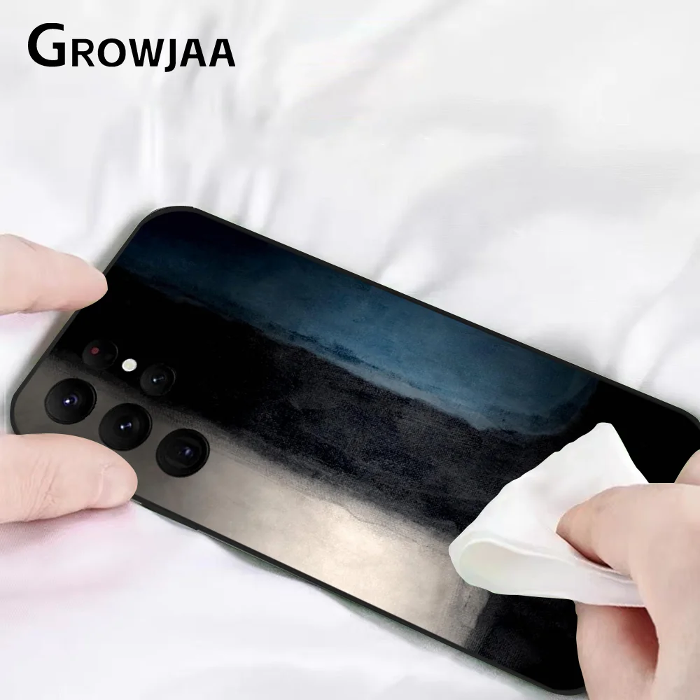 Чехол для телефона Mark R-Rothko Ins Color Block Samsung Galaxy S25 S24 S22 S23 Ultra S21 S20 Plus 5G защитный