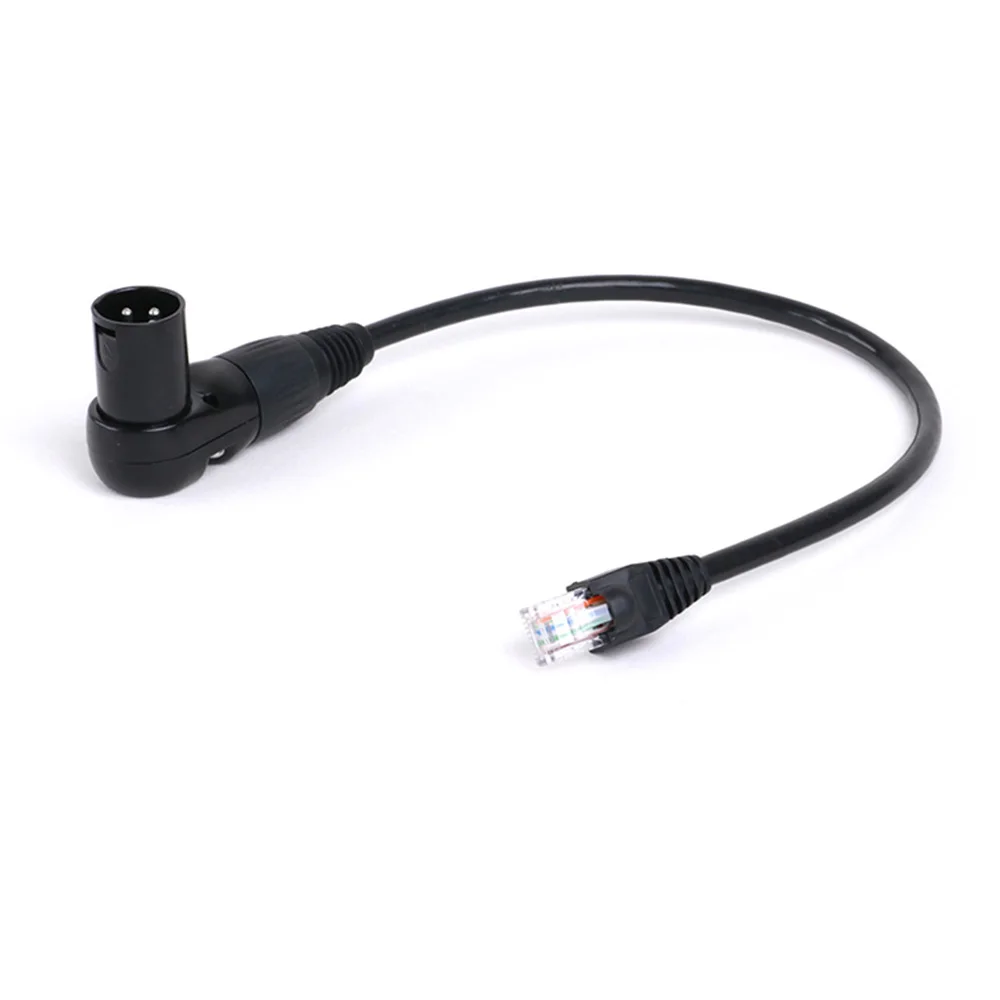 Прямоугольный 3Pin DMX XLR штекеры разъемы к RJ45 Штекерный адаптер CAT5 CAT6 кабель для