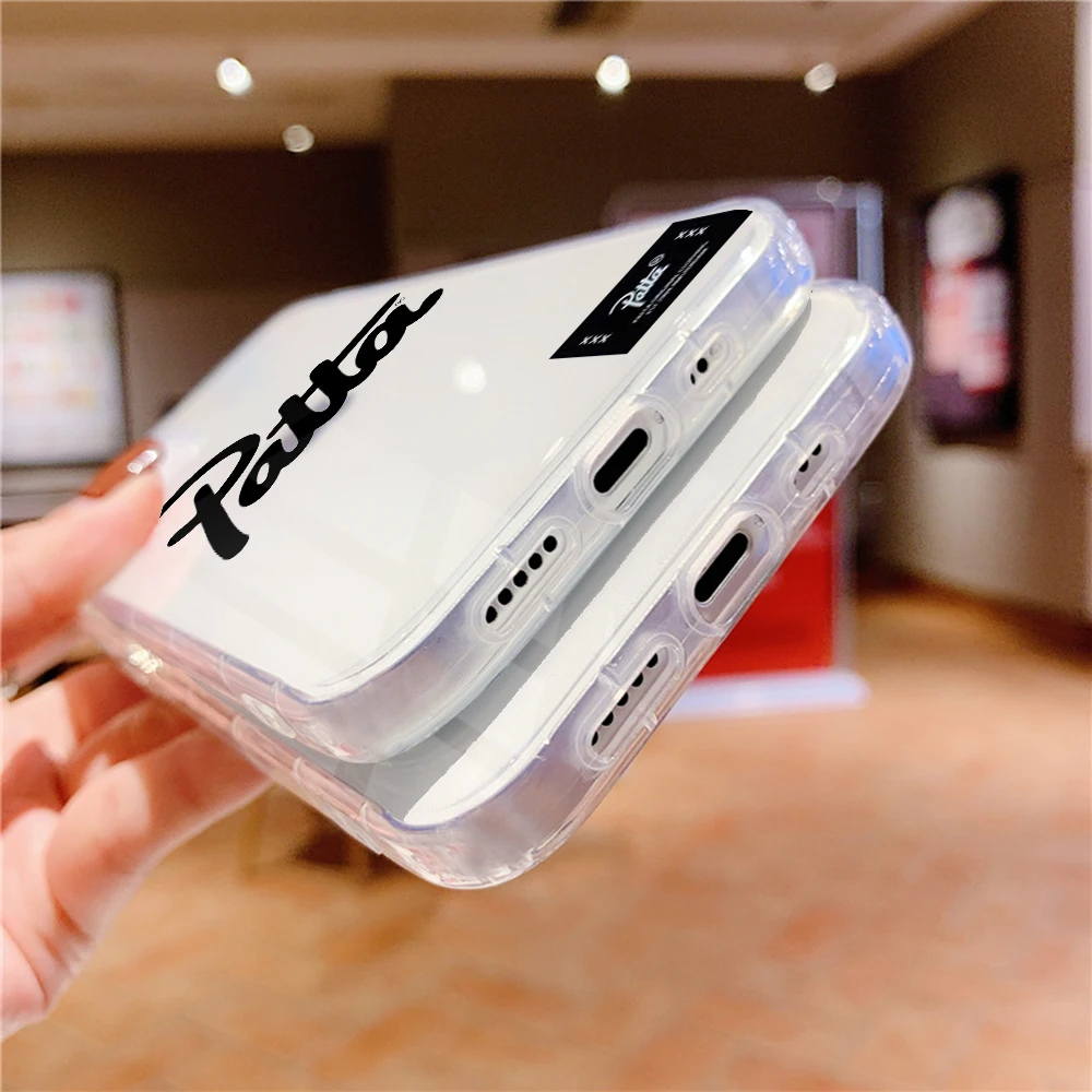 street brand patta phone case for iphone13 12 pro max mini12 11 pro xs max 8 7 plus x 13 se xr transparent phone accessories free global shipping