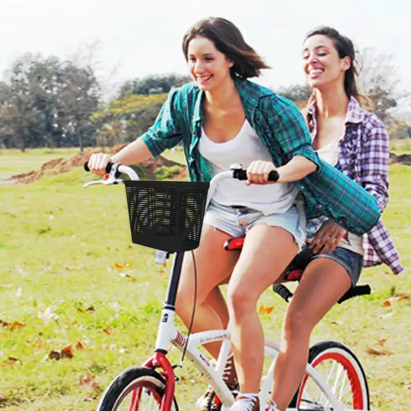 Передняя корзина для велосипеда стильная хранения трехколесного большой