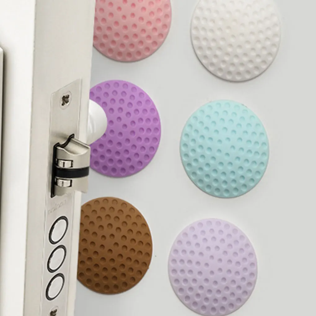 

4pcs Water Resistent Wall Protectors Self Adhesive Door Handle Bumper Guard Anti-Collision Pad
