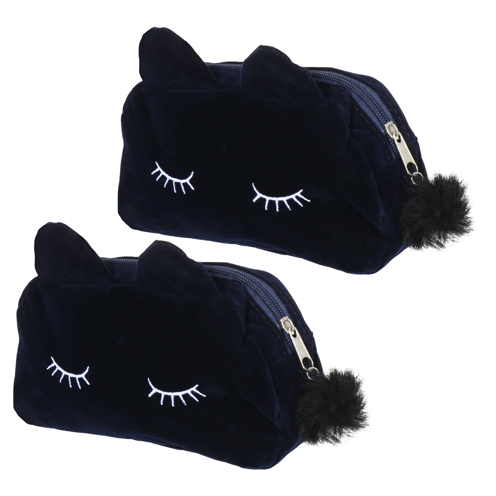 2 шт. косметичка с изображением кота для путешествий органайзер макияжа коробка