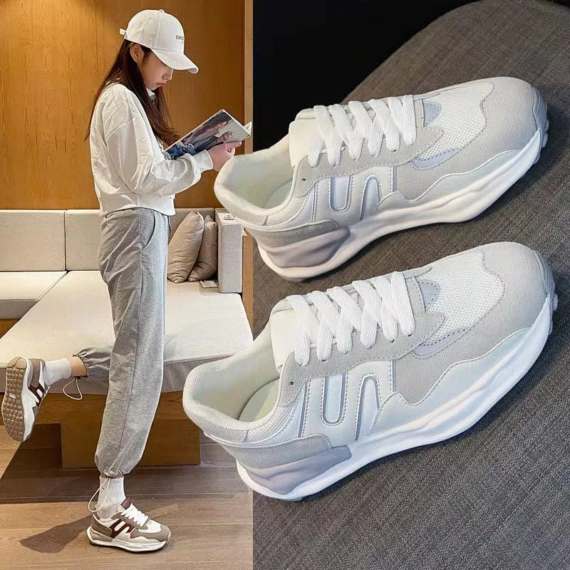 

2022 Autumn Sport Shoes Woman Sneakers Female Running Shoes Breathable Hollow Lace-Up Chaussure Femme Women Fashion Sneakers