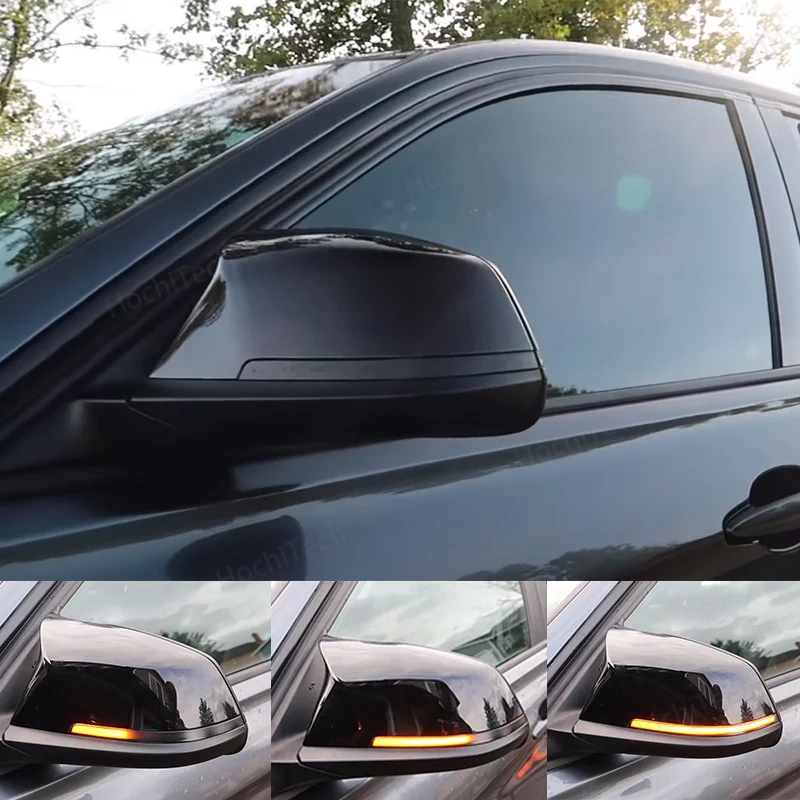 Для BMW 1 2 3 4 X1 M Series F20 F30 F31 F32 F33 F34 F36 E84 I3 черный светодиодный динамический поворотный