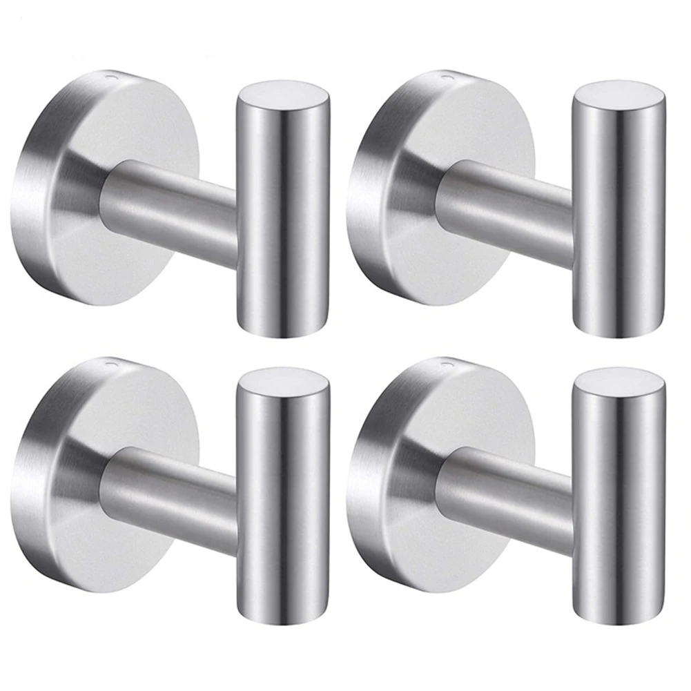 

4 шт., матовые черные Крючки-Вешалки для одежды