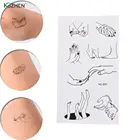 5 шт.лот 10,5*6 см искусство сексуальные водонепроницаемые Временные татуировки Поддельные флэш-татуировки наклейки пальцы пальцев ног боди-арт Новая мода