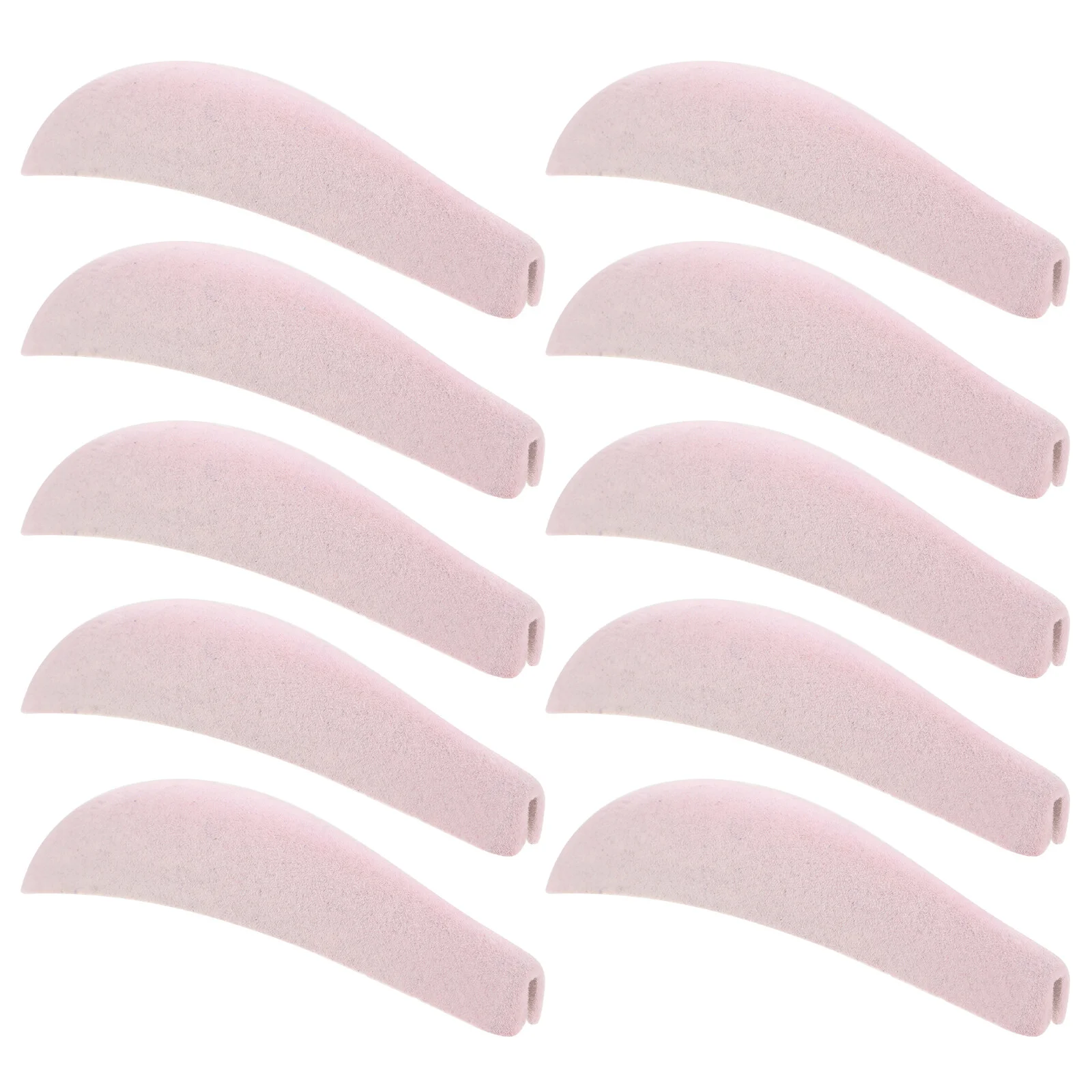 

10 Pcs Hanger Shoulder Rest Non-skid Pads Coat Flocking Forms Black Hangers Suit Trace