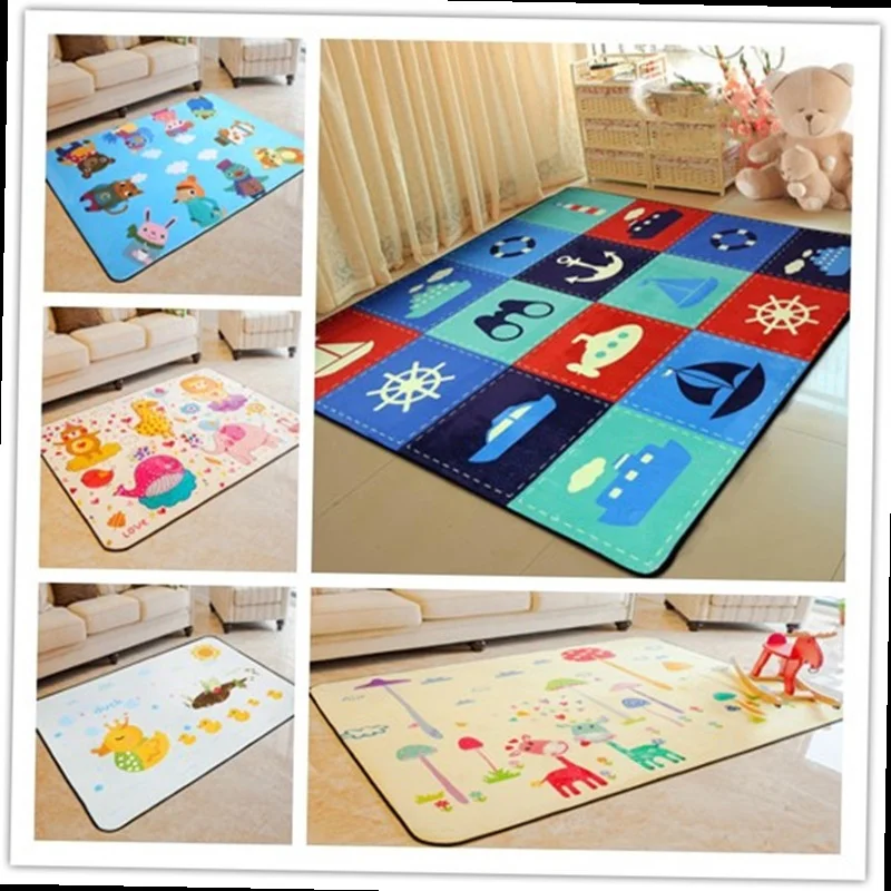 

2022 Promotion 2018 Cartoon Carpets For Living Room Children Bedroom Rugs And Chair Play Area Carpets Rug Kids Mat Computer Soft