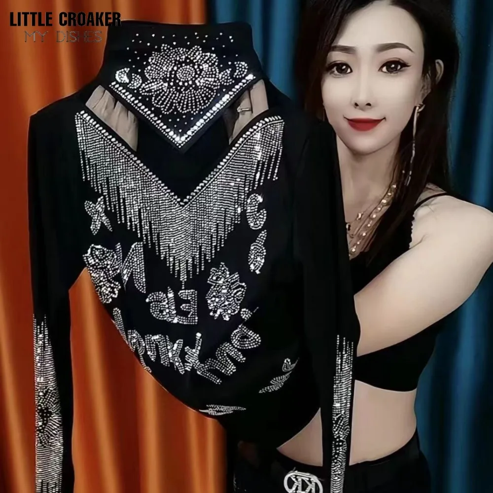 Женская одежда 2024 Новые поступления кокетка графическая Футболка с вырезами и