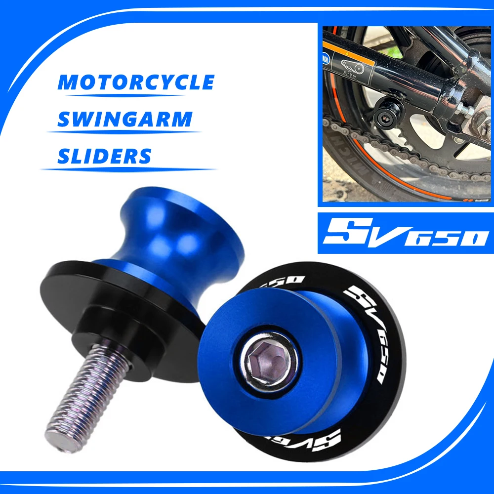 

2023 SV650 Motorcycle For Suzuki SV650S SV650x SV 650 1999-2018 2020 2021 2022 M8 Stands Screw sliders Swingarm Spools Slider