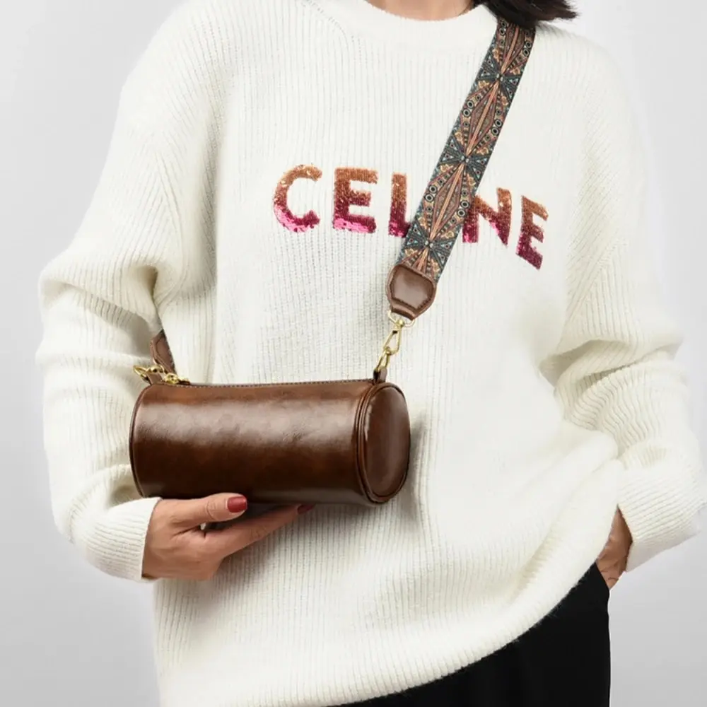 Женский масляный цилиндр с мягкой кожей 2023 Новая сетевая красная взрывоопасная