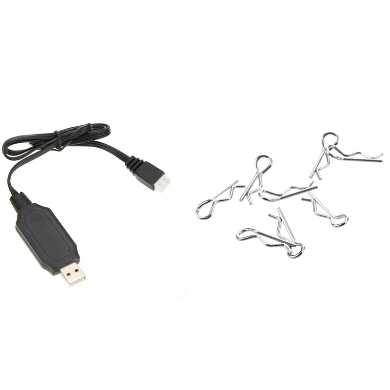 

8 шт., зажимы для Wltoys L959 - 66 Car RC L959 с Wltoys, высокое качество, 7,4 В, литий-полимерный аккумулятор, USB-кабель для зарядного устройства