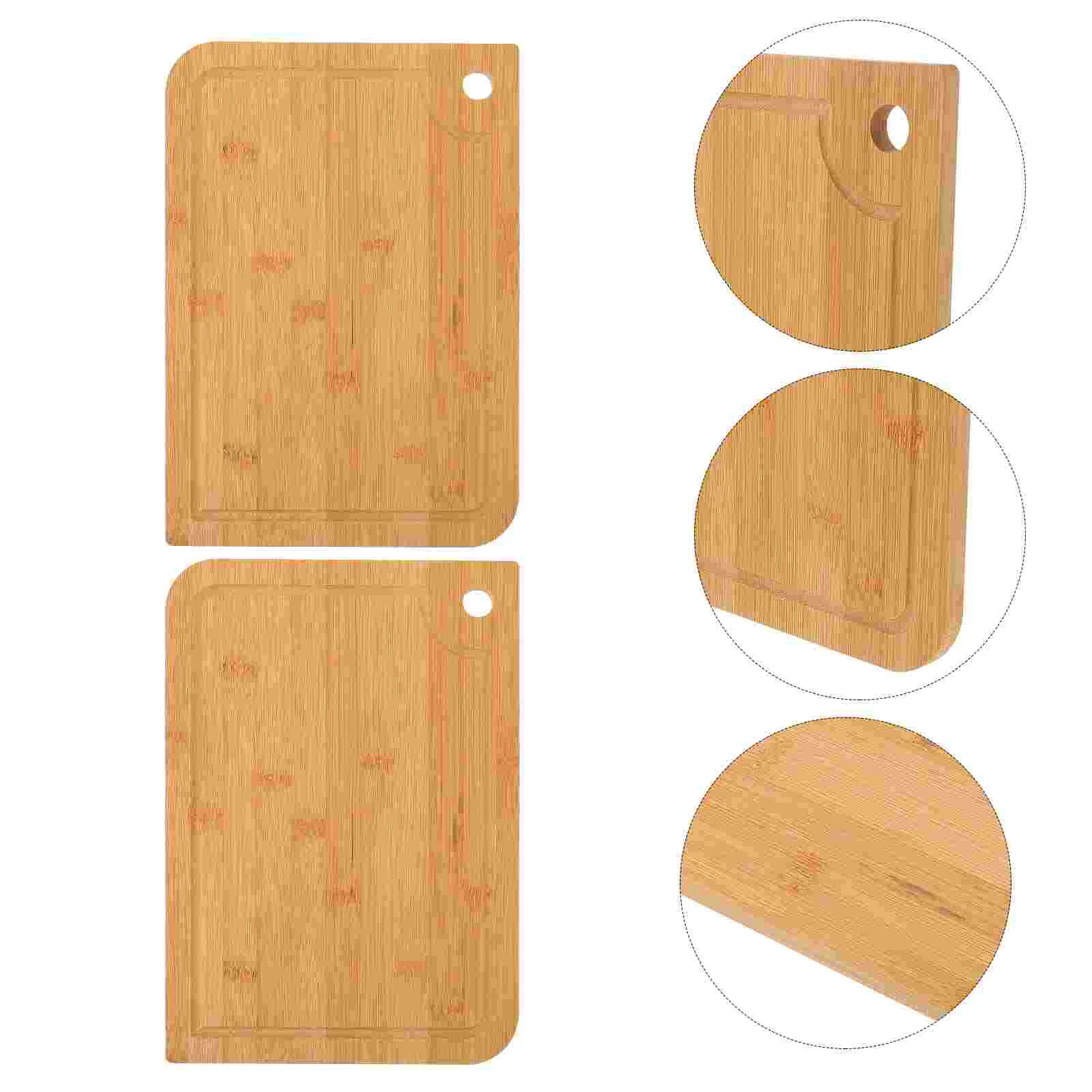 

2pcs Nanzhu Cutting Boards Kitchen Cutting Boards Household Fruit Cutting Boards