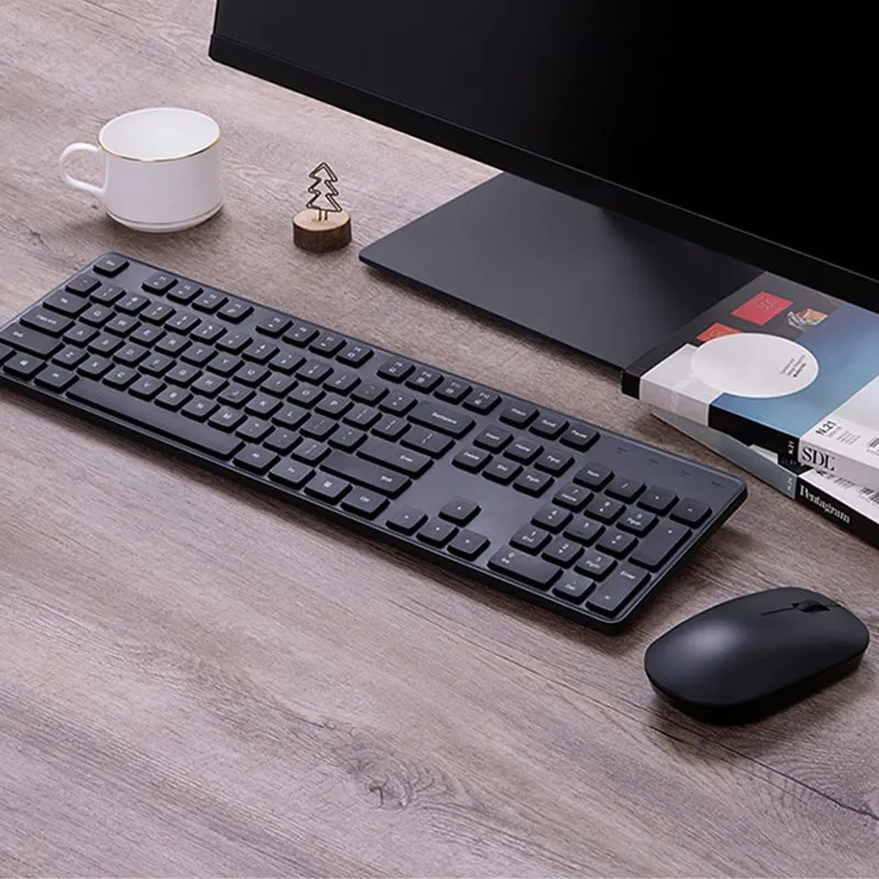 

Оригинальная Беспроводная Bluetooth клавиатура и мышь в комплекте, простая бессветильник мная портативная Чувствительная USB клавиатура для ком...