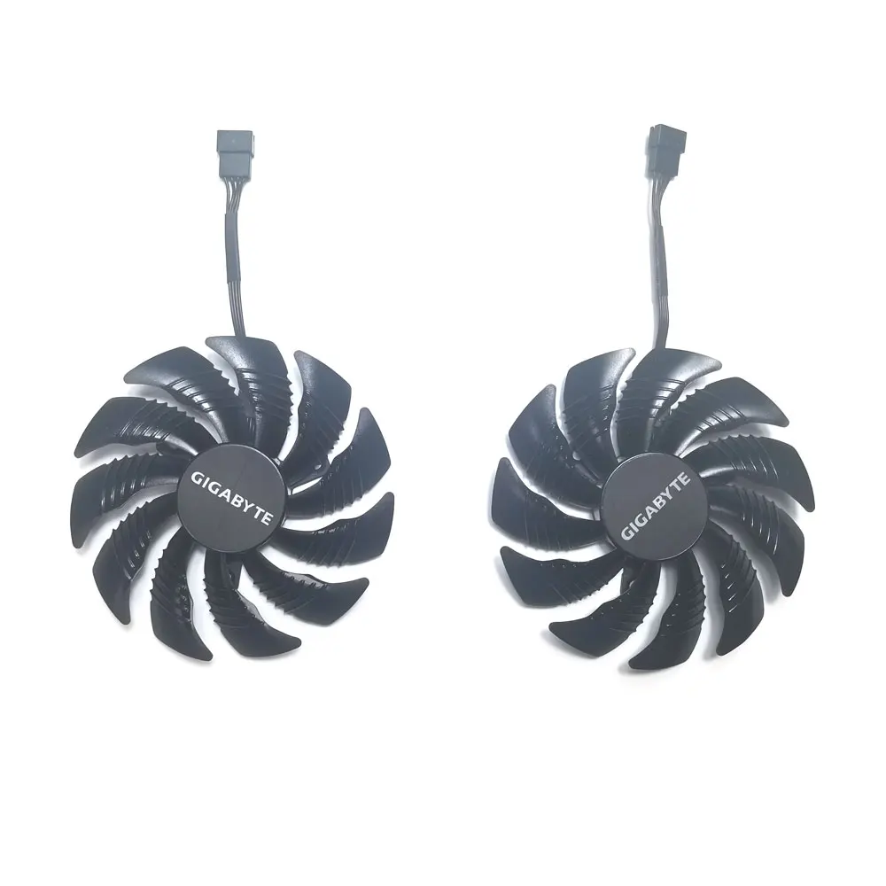 Кулер для видеокарты Gigabyte AORUS Radeon RX 570 580 4G охлаждающий вентилятор 4 контакта 87 мм