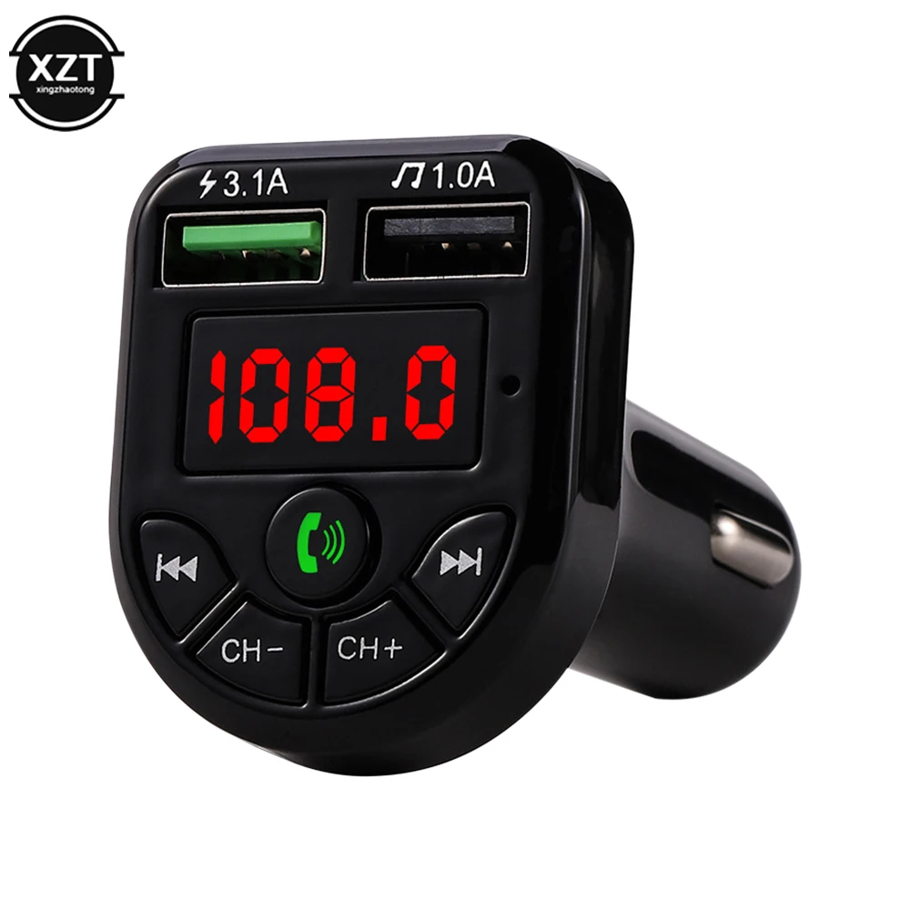 Новинка автомобильный FM-передатчик Bluetooth 5 0 автомобильное зарядное устройство с