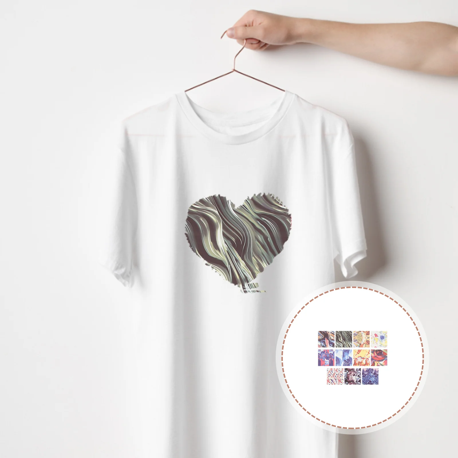 

11 Pcs Paper Press Home Supply Professional Transfer DIY White Shirt Iron Multi-function Infusible Fluorescence
