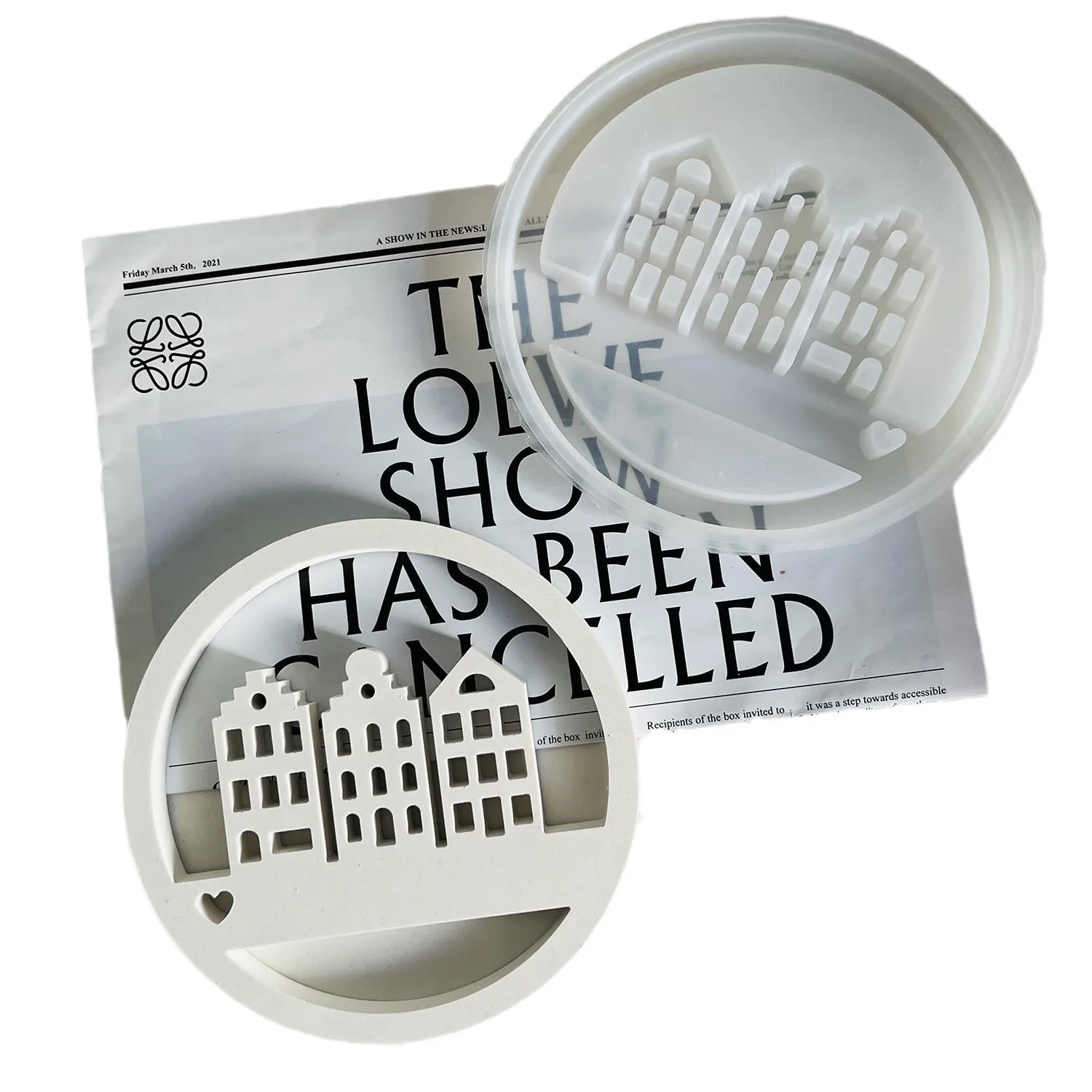 Подвесной знак для дома силиконовая форма подвесной дом Круглый Аромат