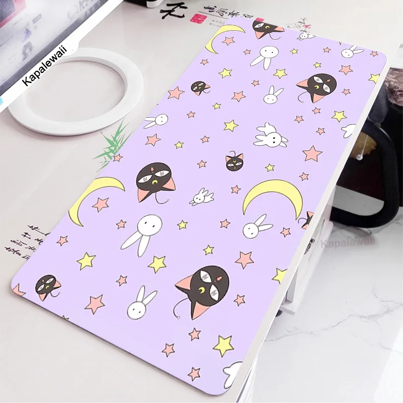 

Landscape Cartoon Large Deskmat Washable Pink Magic Wand Anime 900*400 Rubber Gaming Laptop Keyboard Mat Anti-slip Mousepad Xxl