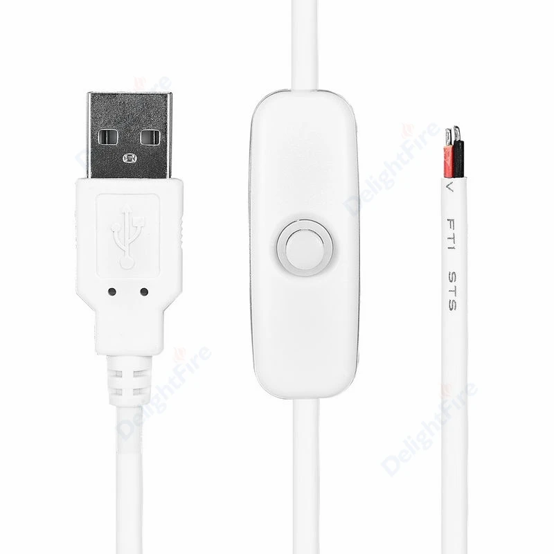 

DelightFire USB-кабель с выключателем 100/150/200 см 22AWG