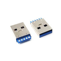 10pieces usb 3 0 a type male plug connector high speed data transmission usb 3 0 jack charging socket solder