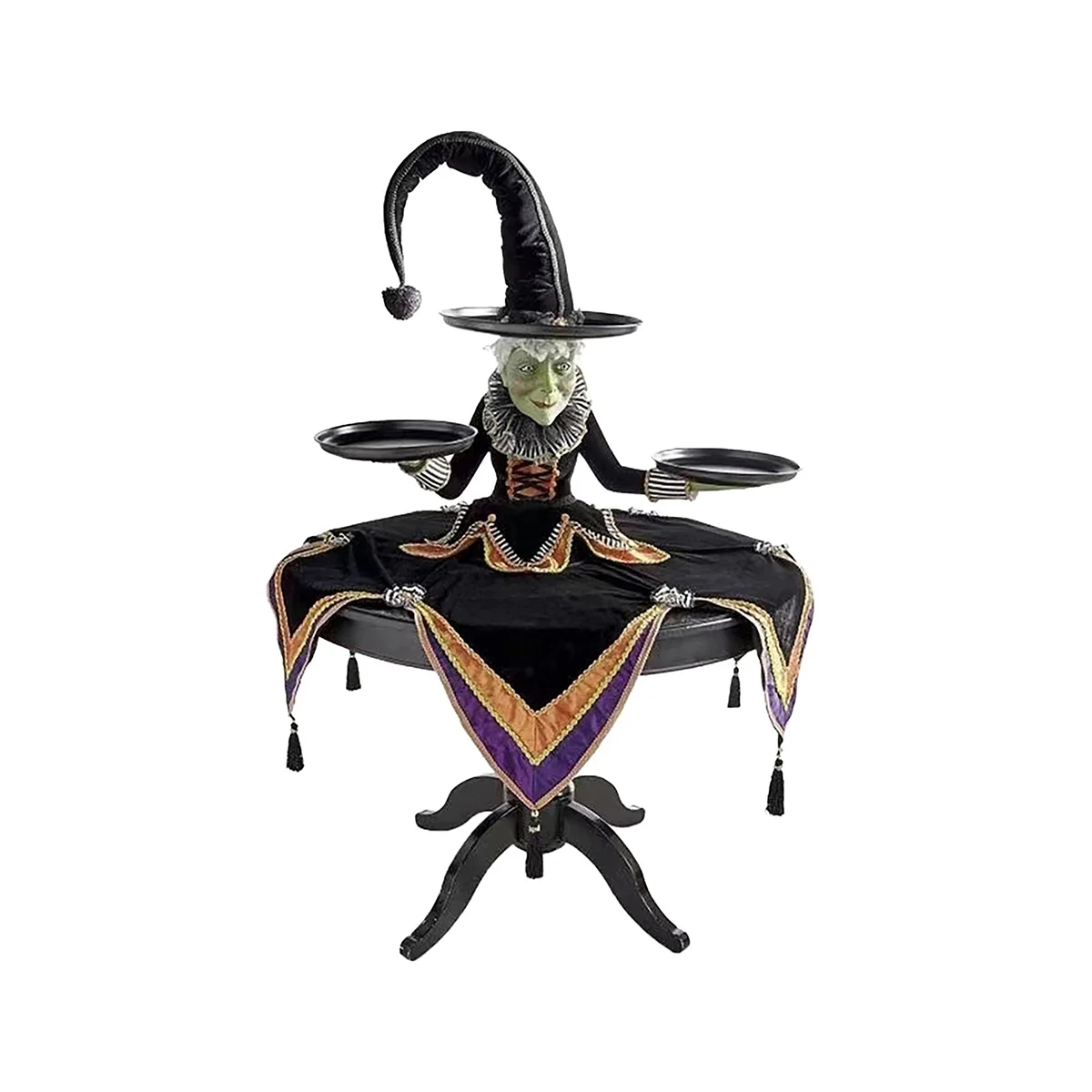 

Halloween Witch Display Stand Tray, Resin Crafts Desktop Decoration Ornaments